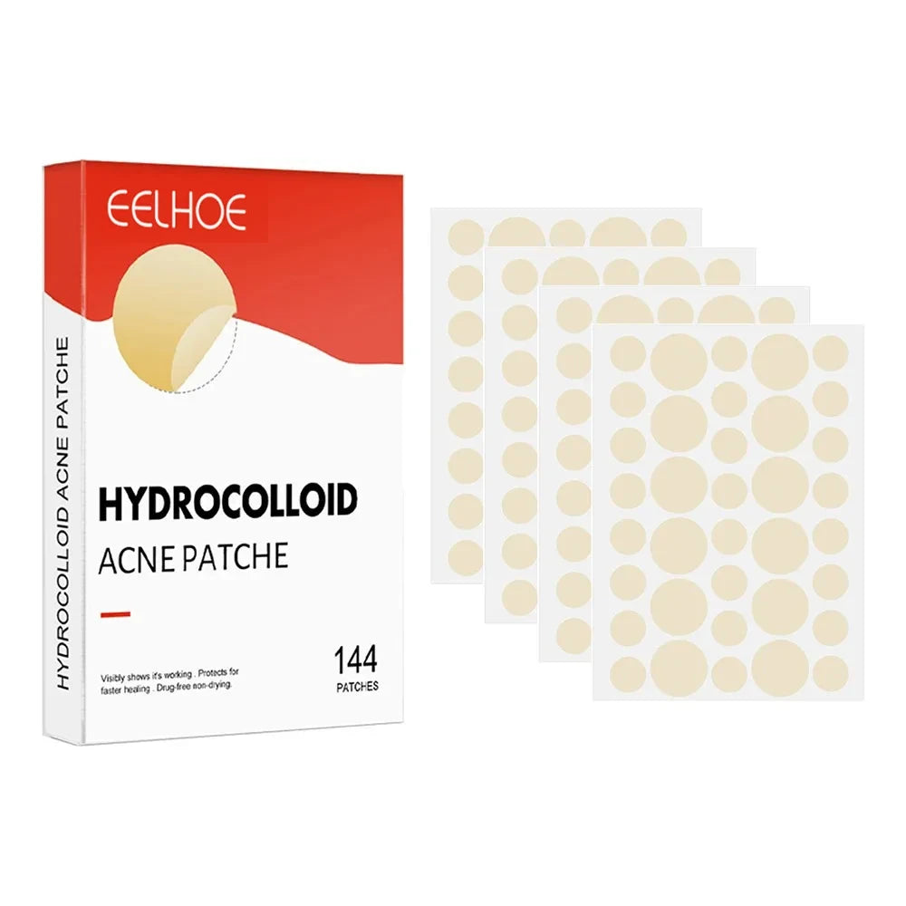 144pcs Invisible Hydrocolloid Acne Patch